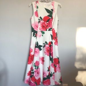 Calvin Klein Floral Midi Dress
